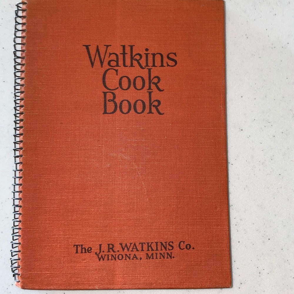 Antique* Watkins cookbook copyright 1936